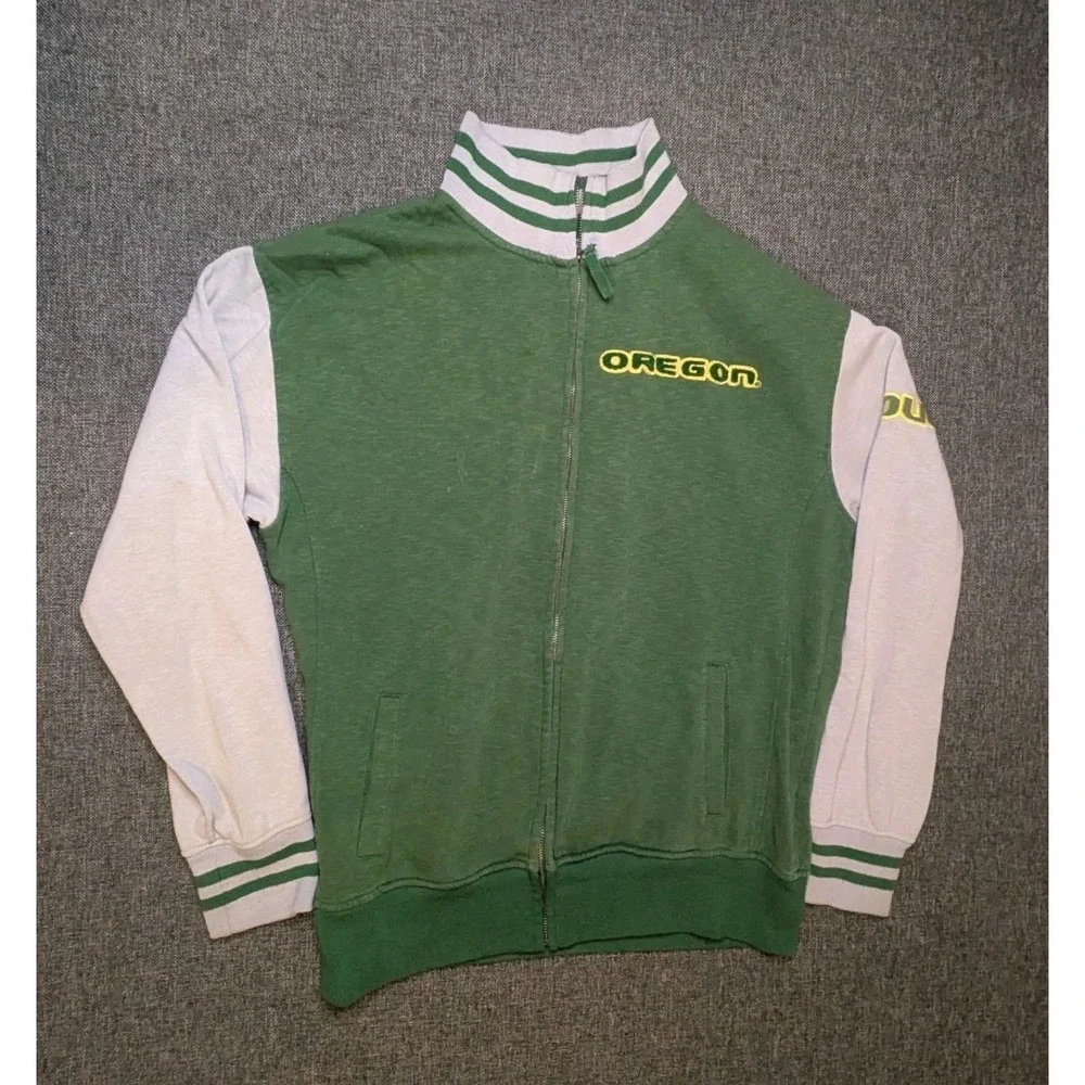 Oregon State University Ducks Varsity Style Jacket Mens XL Full‎ Zip NCAA Coat